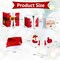 Stacking Boxes Santa Claus Gift Boxes with Lids Christmas Nesting Boxes for Home and Party Decoration